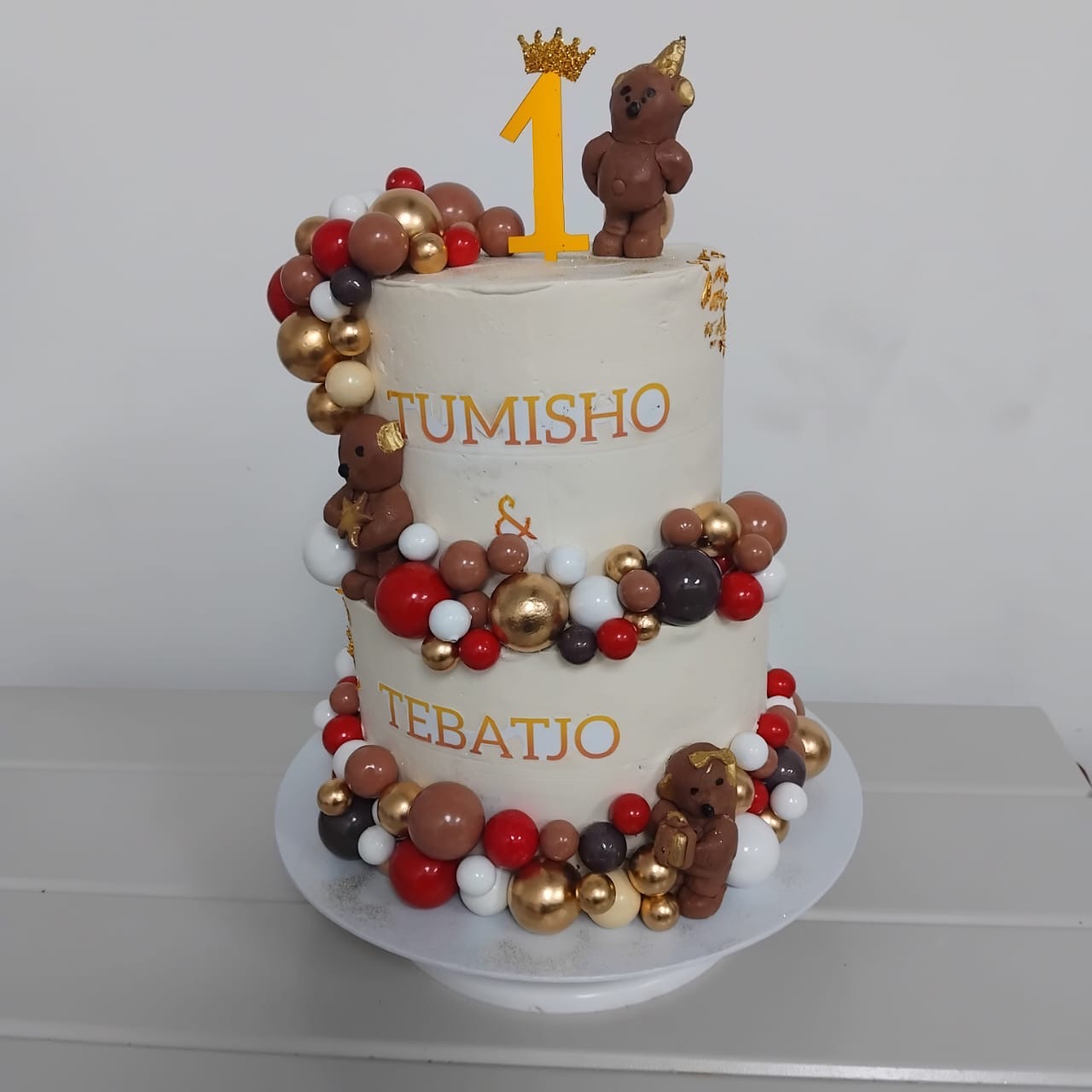 Teddy Bear Two-Tier Cake — MN-009